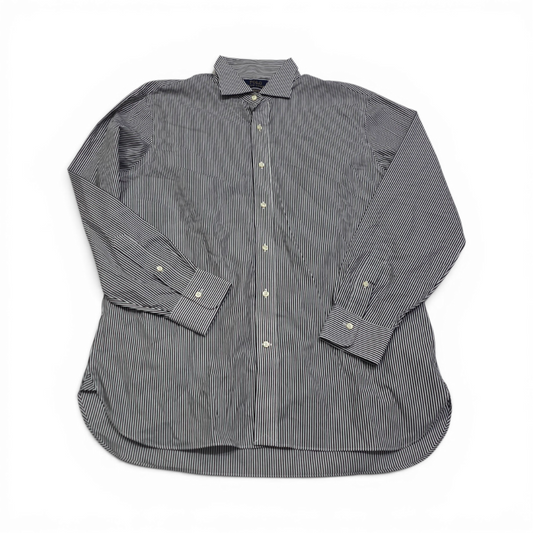 Camisa Ralph Lauren Grande L Negro Y Blanco Lineas