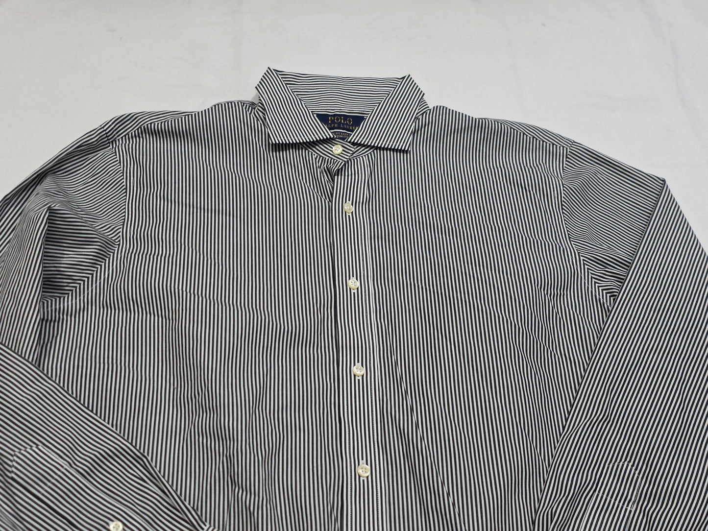 Camisa Ralph Lauren Grande L Negro Y Blanco Lineas