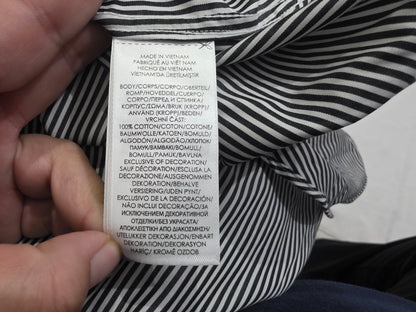 Camisa Ralph Lauren Grande L Negro Y Blanco Lineas