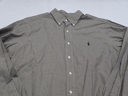 Camisa Ralph Lauren Grande L Cafe Y Beige