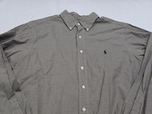 Camisa Ralph Lauren Grande L Cafe Y Beige