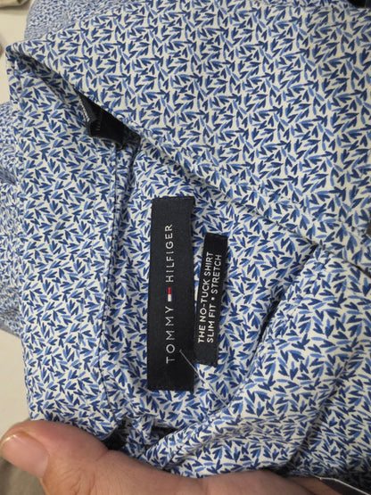 Camisa Tommy Hilfiger Grande L Azul Figuras