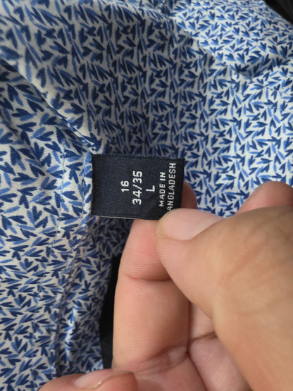 Camisa Tommy Hilfiger Grande L Azul Figuras
