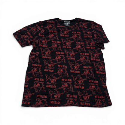 Playera True Religion Grande L Rojo Y Negro Logo