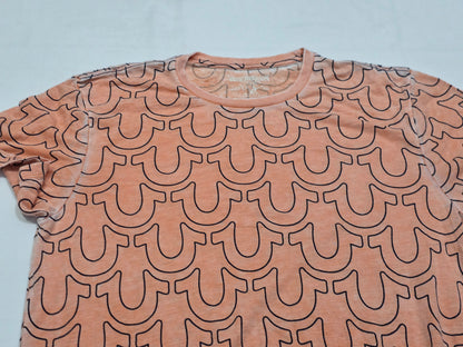 Playera True Religion Grande L Naranja Logos