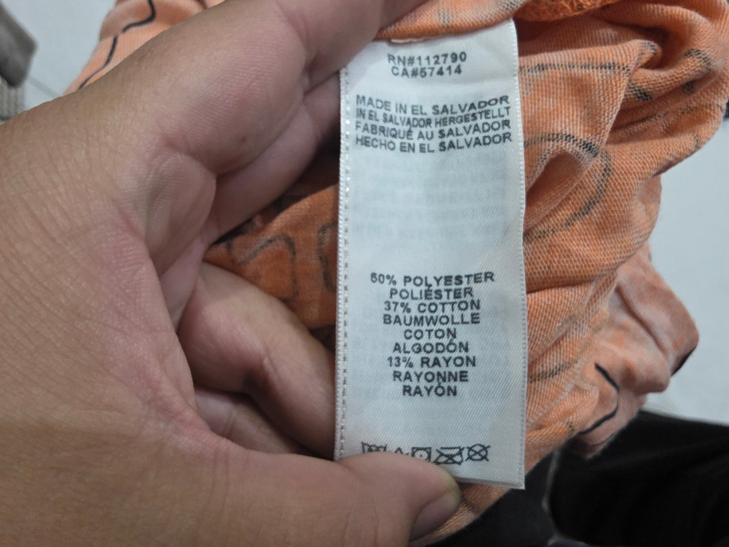 Playera True Religion Grande L Naranja Logos