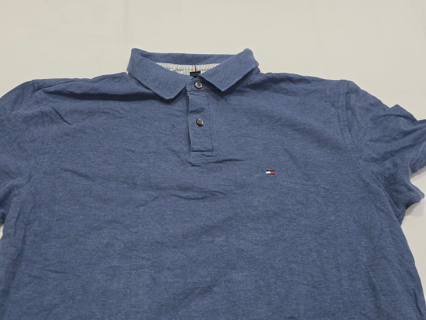 Playera Polo Tommy Hilfiger Grande L Azul Marino