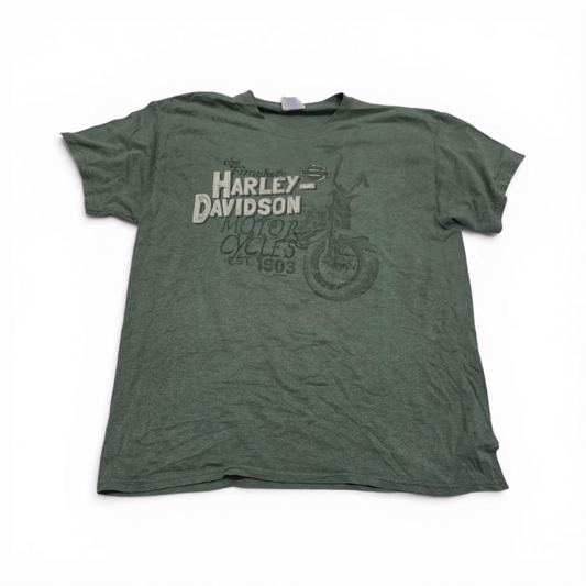 Playera Harley Davidson Grande L Verde