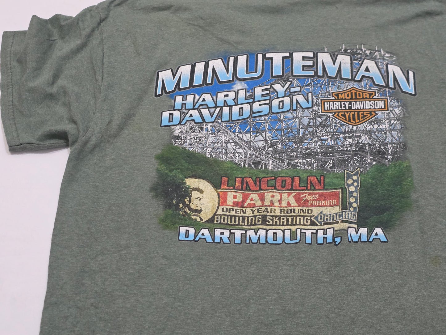 Playera Harley Davidson Grande L Verde