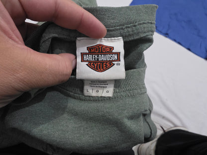 Playera Harley Davidson Grande L Verde