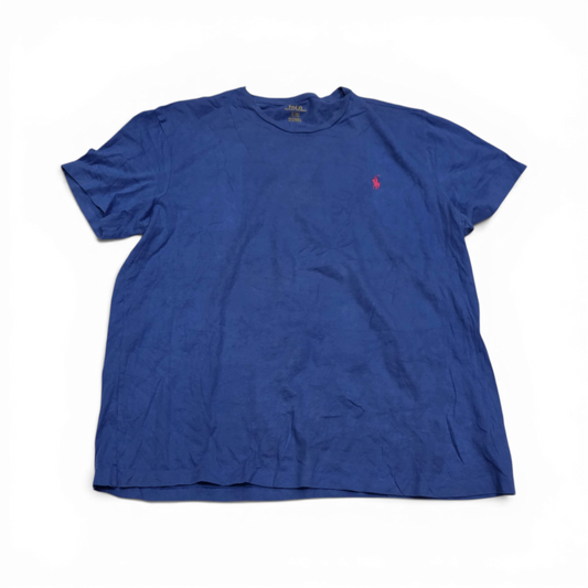 Playera Ralph Lauren Grande L Azul Pony Rosa