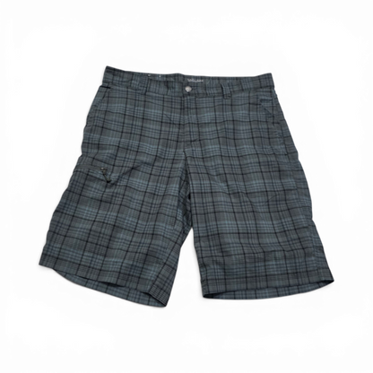 Bermuda Columbia Talla 36 Azul Y Gris