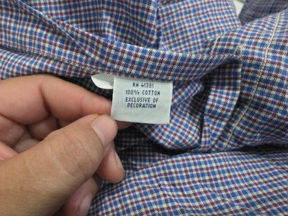Camisa Ralph Lauren Grande L Cuadro Azul Y Morado
