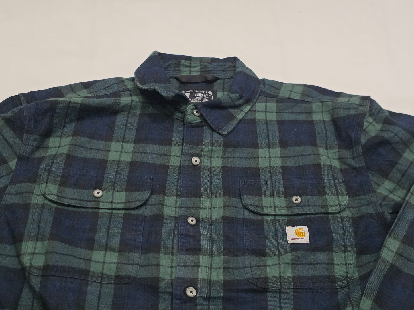 Camisa Carhartt Grande L Verde Franela