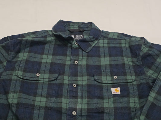 Camisa Carhartt Grande L Verde Franela