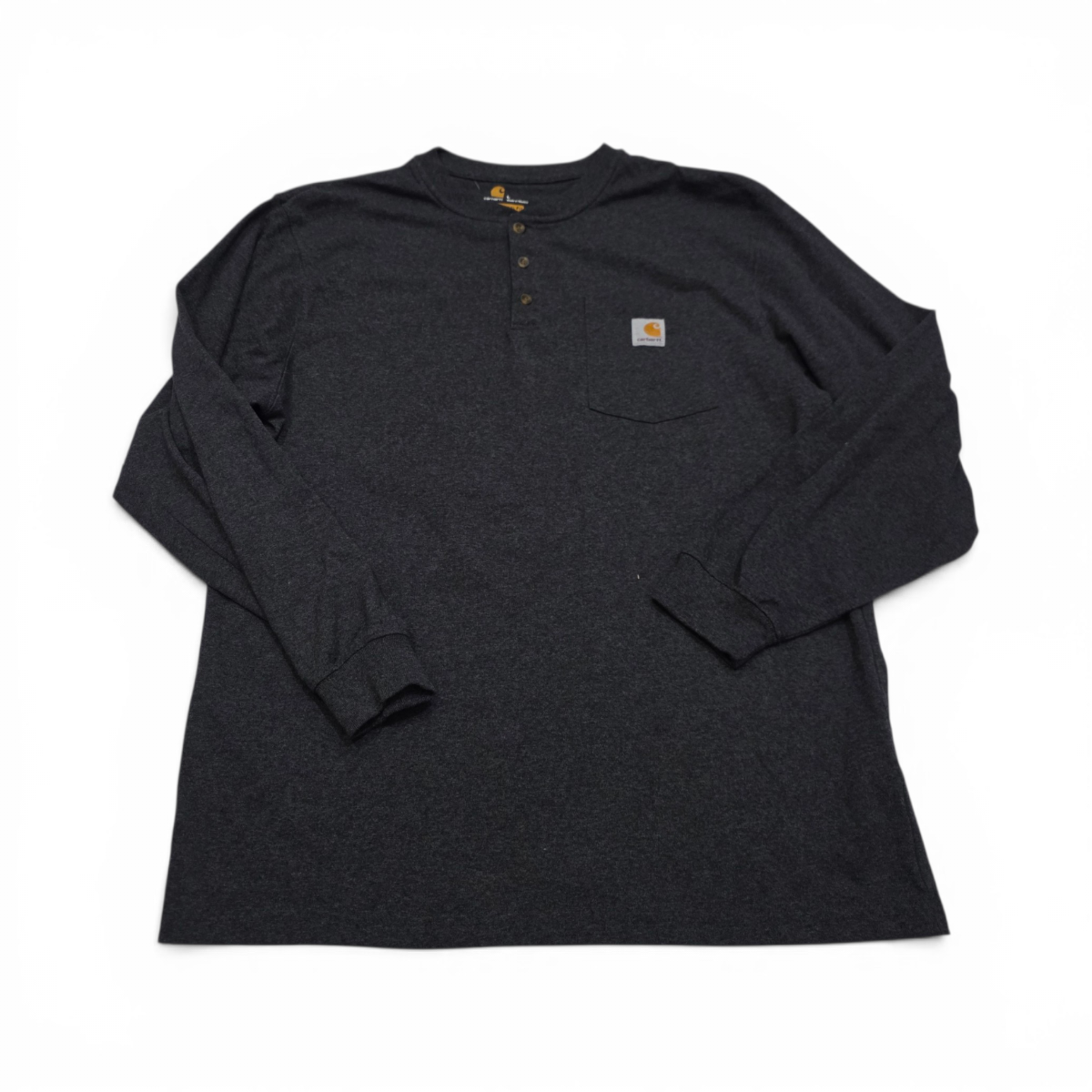 Playera Carhartt Grande L Gris Manga Larga