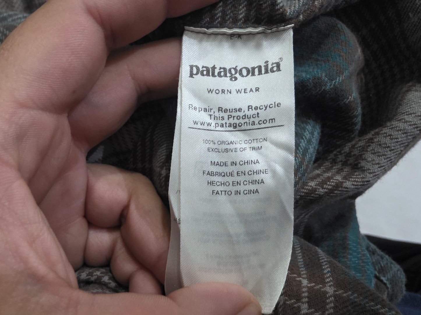 Camisa Patagonia Grande L Cuadro Cafe Y Verde Franela