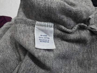 Sueter Ralph Lauren Grande L Gris Pony Azul Cierre Corto