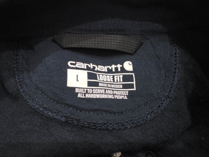 Sudadera Carhartt Grande L Azul Marino Cierre Corto