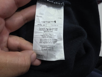 Sudadera Carhartt Grande L Azul Marino Cierre Corto