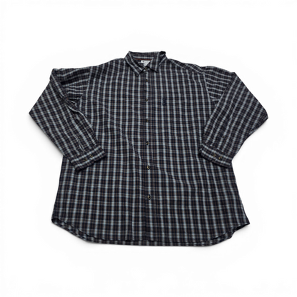 Camisa Columbia Xgrande Xl Cuadro Azul Y Gris