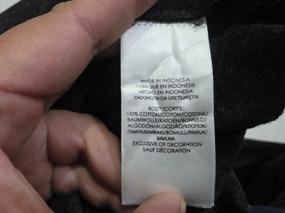 Playera Ralph Lauren Xgrande Gris Oscuro Pony Vino Manga Lar