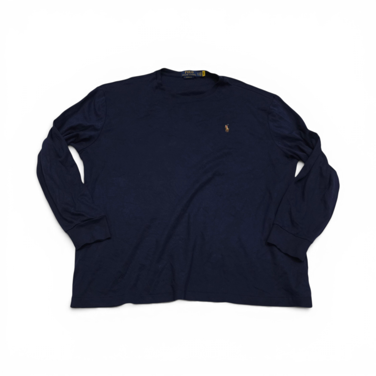Playera Ralph Lauren Xgrande Xl Azul Pony Colores Manga Larg