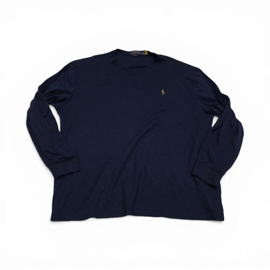 Playera Ralph Lauren Xgrande Xl Azul Pony Colores Manga Larg