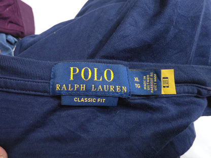 Playera Ralph Lauren Xgrande Xl Azul Pony Colores Manga Larg