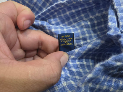Camisa Ralph Lauren Xgrande Xl Cuadro Azul Claro Pony Amaril