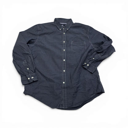 Camisa Tommy Hilfiger Xgrande Xl Cuadro Azul 80s Ply