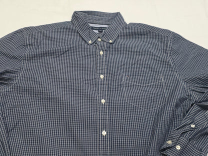 Camisa Tommy Hilfiger Xgrande Xl Cuadro Azul 80s Ply