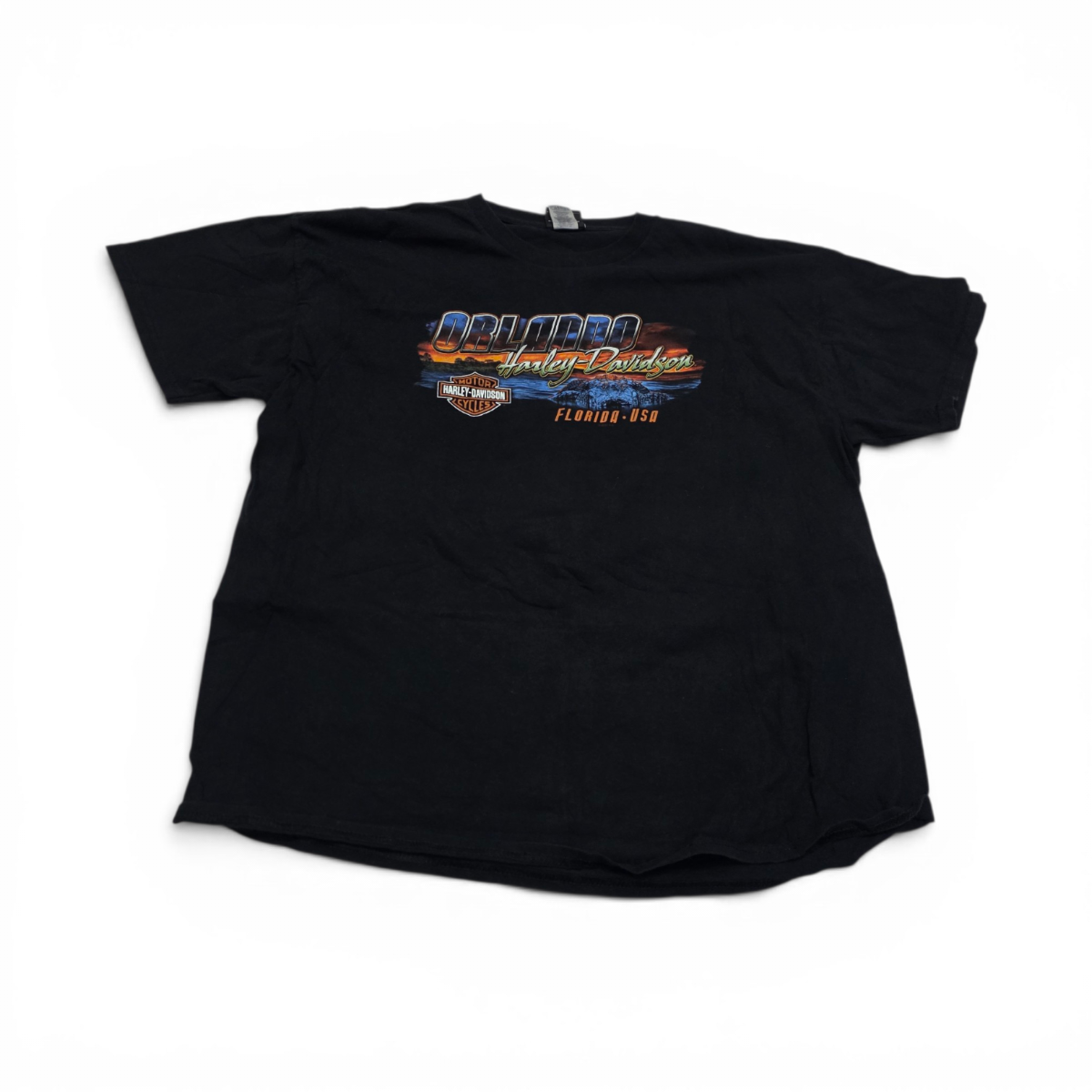 Playera Harley Davidson Xgrande Xl Negro Orlando Florida