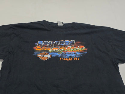 Playera Harley Davidson Xgrande Xl Negro Orlando Florida