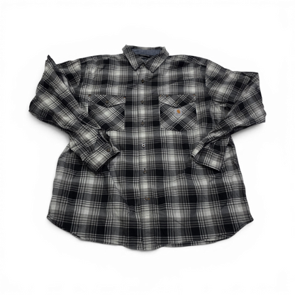 Camisa Carhartt Xgrande Xl Cuadro Negro Y Gris