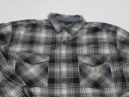 Camisa Carhartt Xgrande Xl Cuadro Negro Y Gris