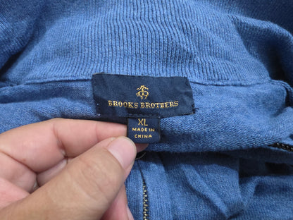 Sueter Brooks Brothers Xgrande Xl Azul Cierre Corto