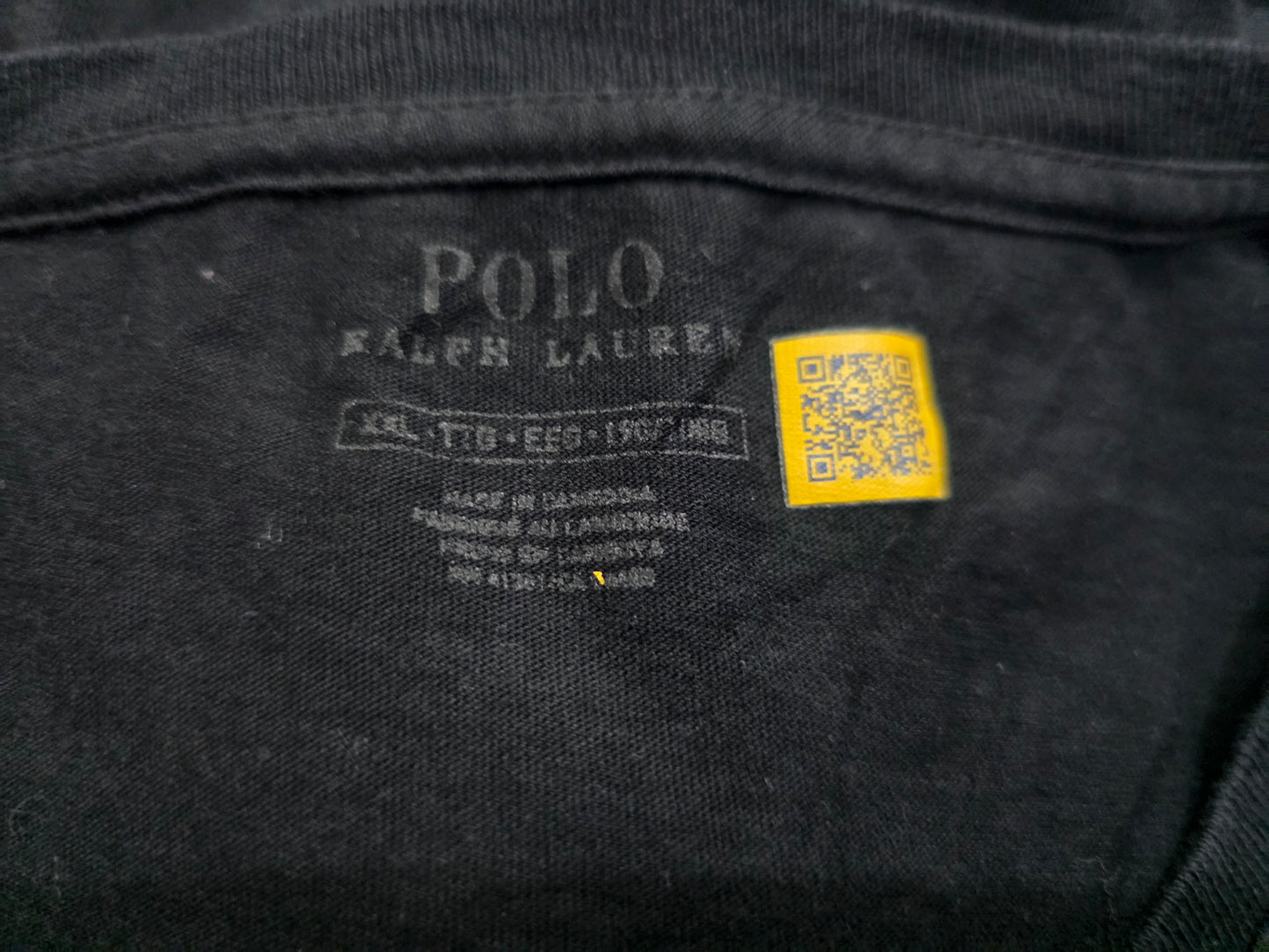 Playera Ralph Lauren 2xl Negro Pony Rojo