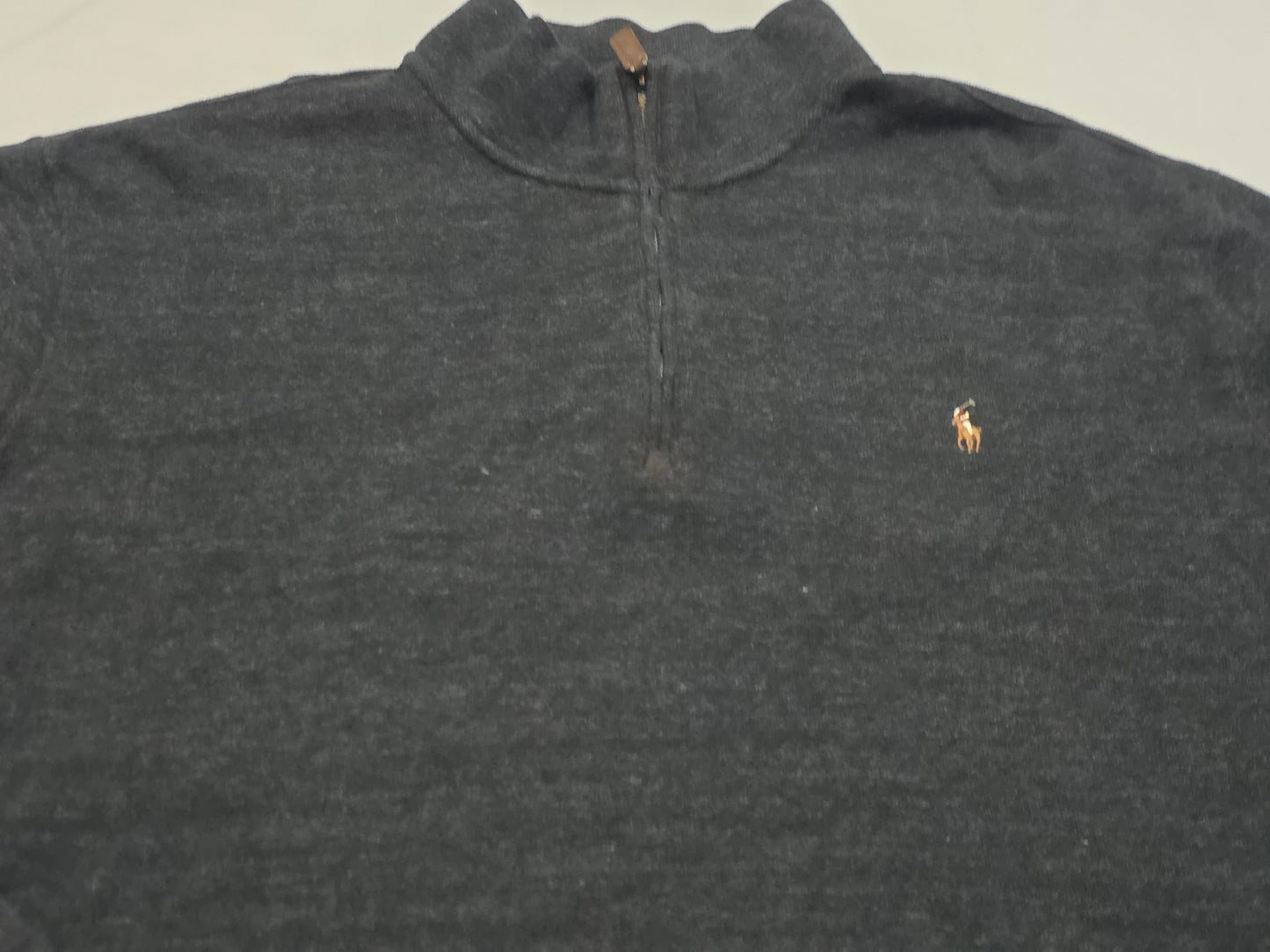 Sueter Ralph Lauren 2xl Alto Gris Oscuro Pony Colores