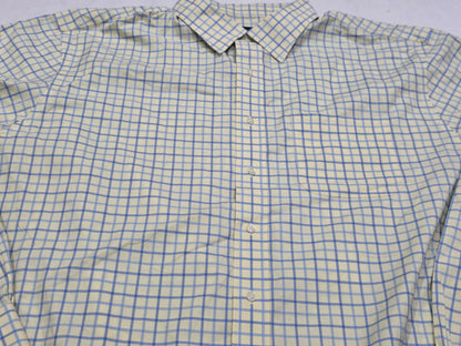Camisa Brooks Brothers 3xl Cuadro Amarillo Y Azul