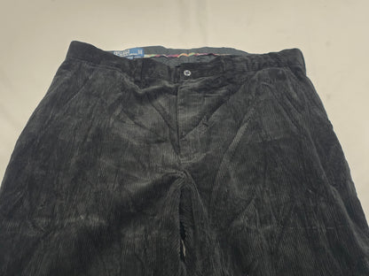 Pantalon Recto Pana Ralph Lauren 40 X30 Negro