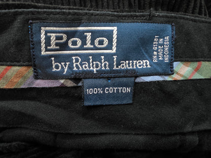 Pantalon Recto Pana Ralph Lauren 40 X30 Negro