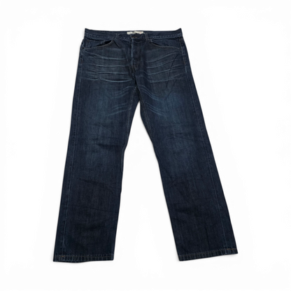 Pantalon Recto Lacoste 38x34 Azul