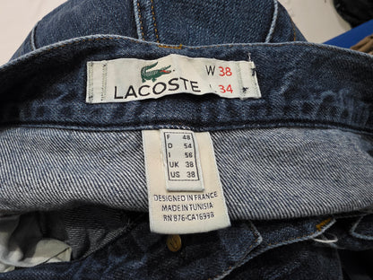 Pantalon Recto Lacoste 38x34 Azul