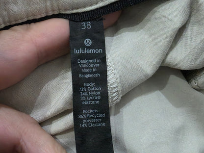 Pantalon Recto Lululemon 38 Beige