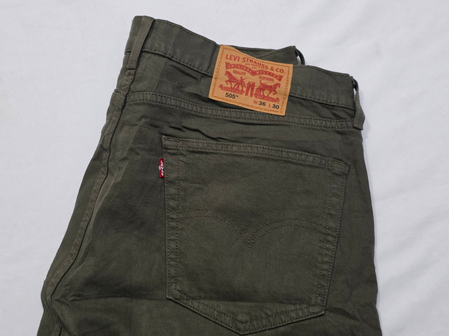 Pantalon Recto Levis 505 36x30 Verde