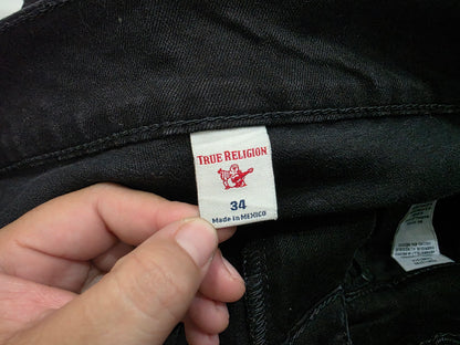 Pantalon True Religion 34 Geno Relaxed Fit Negro