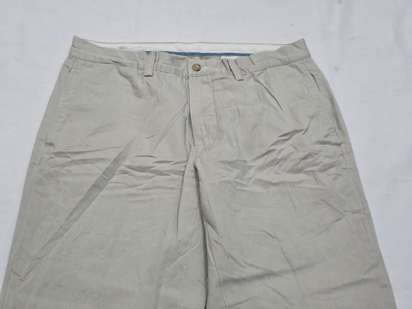 Pantalon Recto Ralph Lauren 32x30 Beige