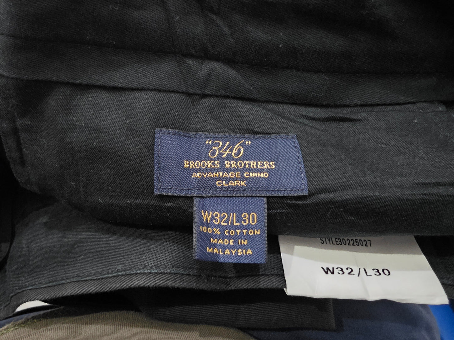 Pantalon Advantage Clark Recto Brooks Brothers 32x30 Negro