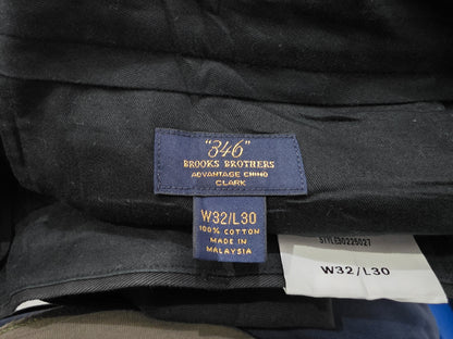 Pantalon Advantage Clark Recto Brooks Brothers 32x30 Negro